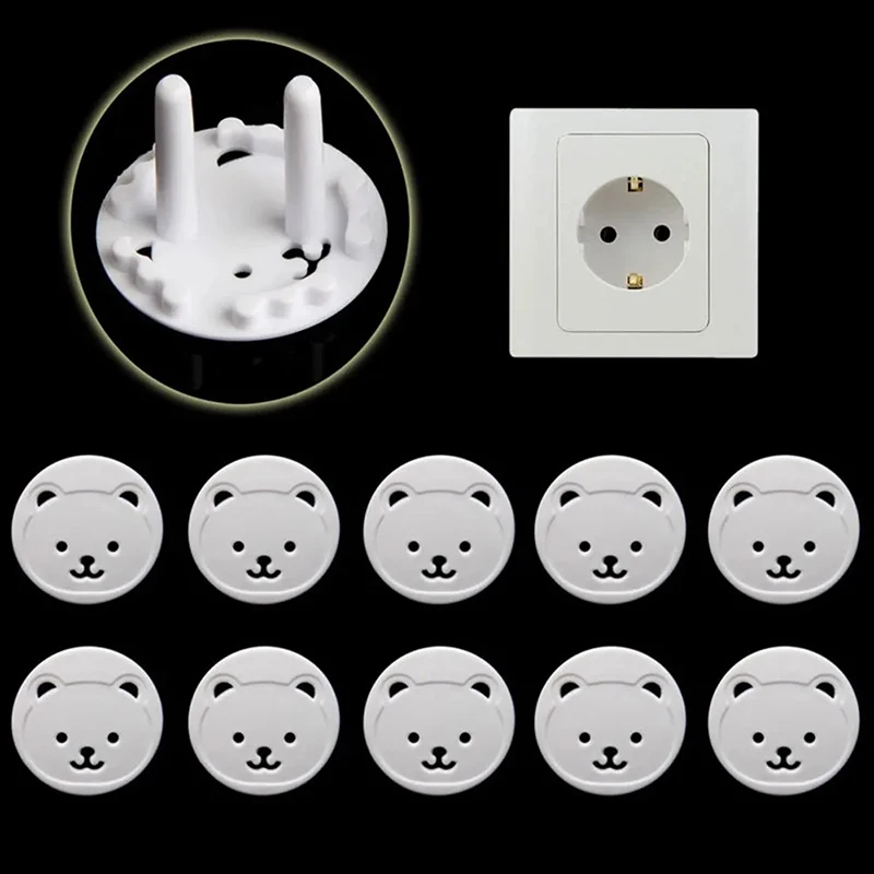 Outlet Cover Baby - 10pcs EU Power Socket Protection Cover