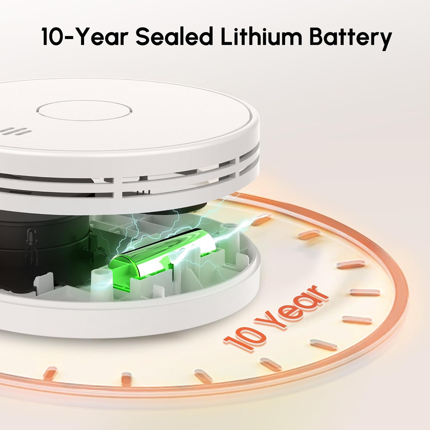 Smoke Alarm for Home, 10-Year  - Smoke Detector Interconnected review and price